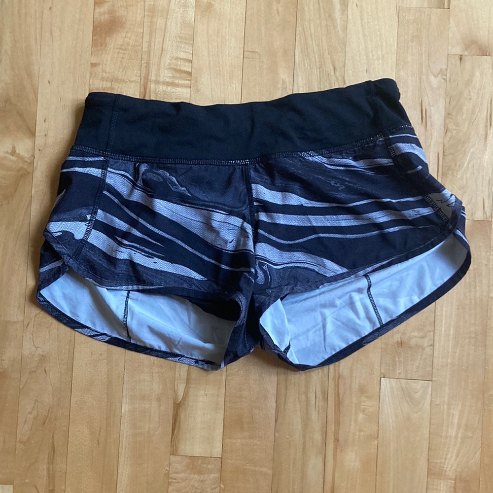 Lululemon Athletica Black and Gray Athletic Shorts